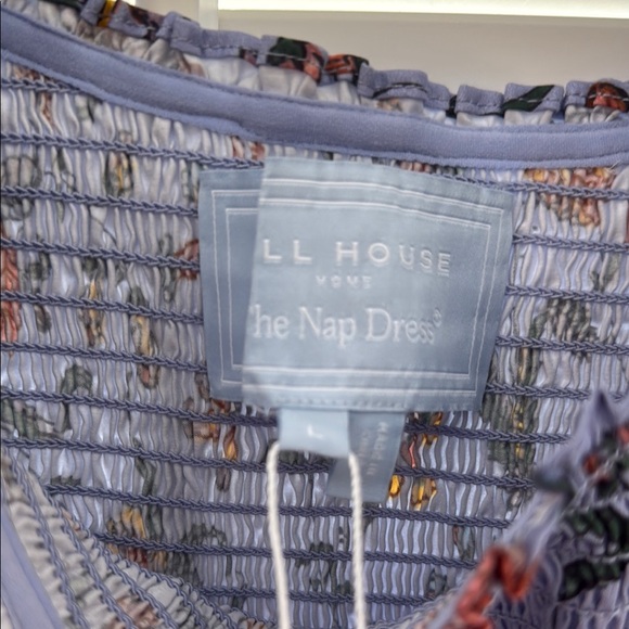 Hill House Blue and Orange Floral Midi Dress - Picture 3 of 9